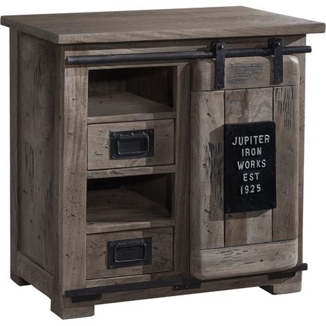 Kommode Mango 70x45x70 grau lackiert RAILWAY 223 (1/4)