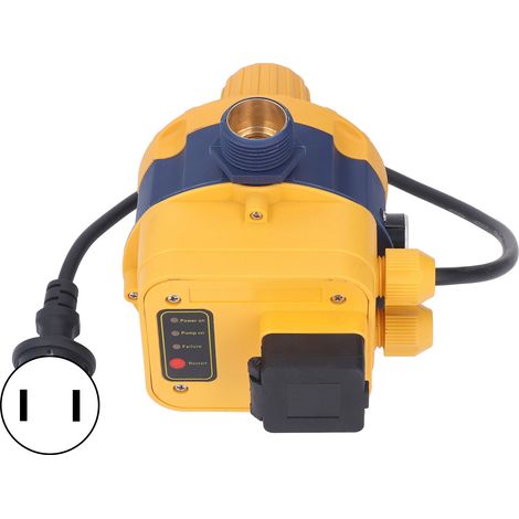 G1in Automatic Water Pump Pressure Switch Smart Pressure Controller IP65 Protection 10A US Plug 110V‑120V 0.75kw