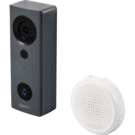 Sygonix   IP-Video-Türsprechanlage WLAN, Funk   Grau, Weiß