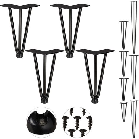 Set di 4 forcine per gambe per mobili