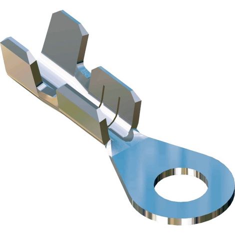 Terminale ad occhiello Foro 3,2 sezione 0,50-1,50 ottone stagnato