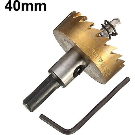 Foret HSS 16-60 mm, scie cloche pour métal, acier, bois et alliages - 40 mm (1/5)