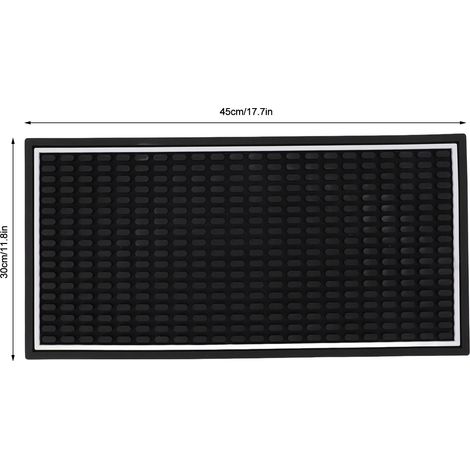 Ortviai Tapis de bar anti-dérapant en PVC 45 x 30 cm – Protection contre les éclaboussures et condensation pour cuisine et bar (1/4)