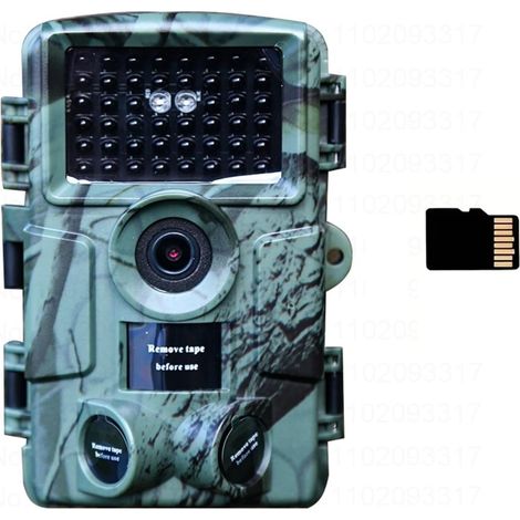 Caméra Faune Sauvage Caméras De Chasse 60MP 4K Bluetooth APP GPS Avec Vision Nocturne Infrarouge 940nm Caméra Extérieure Sauvage Surveillance La Faune PR4000 Surveillance Fiable Précise(128G Card) (1/5)