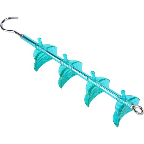 Drehbarer Handtaschenhalter, wiederverwendbarer Wandhaken, blauer Taschenorganizer, hängender Taschenhalter, praktische Schrankaufbewahrung (1/5)