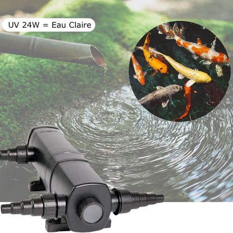 U.V ( Ultra Violet ) Stérilisateur Bassin - Clarificateur 24W Pour 10m³ Environ (1/5)