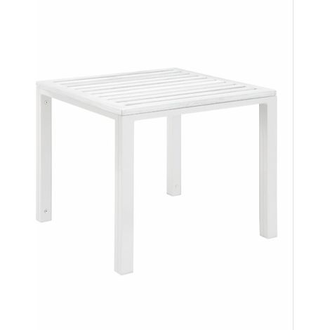 Mesa auxiliar exterior 50x50 blanco SHIO garbar