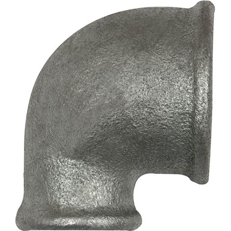 Riegler Winkel 90, 90°, IG/IG, red. Rp 3/4, Rp 1/2, Temperguss verzinkt