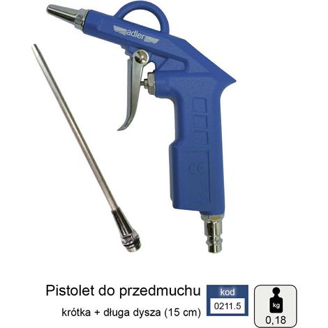 Adler pistolet do przedmuchiwania 2cm+15cm