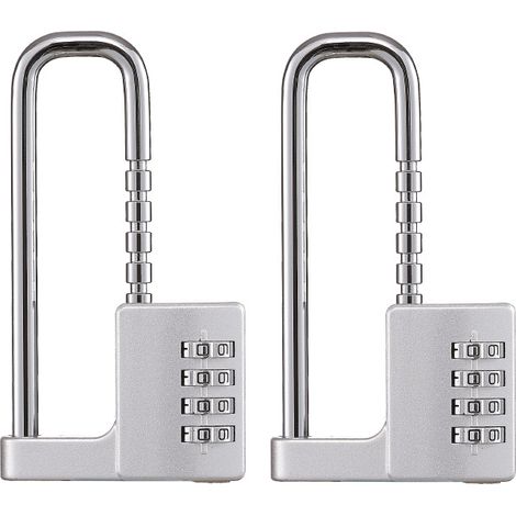 Irovami Ensemble de cadenas à code à longue poutre en acier inoxydable (argenté, 2 pièces) (1/5)