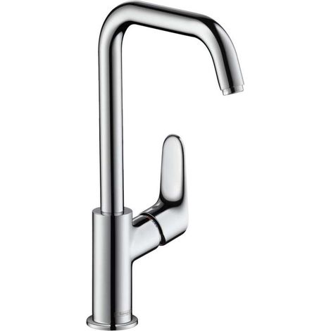 Hansgrohe Focus E2 - Grifo monomando de lavabo 240, con caño giratorio y desagüe, cromo 31609000 (1/4)