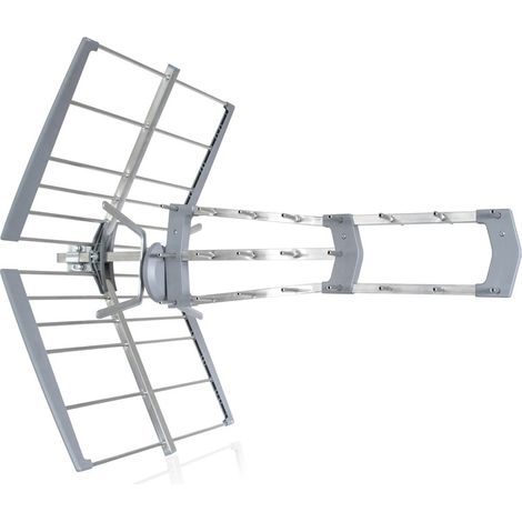 Antenne TNT UHF TRI-NAPPE - Cahors 18HD LTE-5G - Bande de fréquence 470 à 790MHz, 18 dB Max, Système Clic-clac intégré