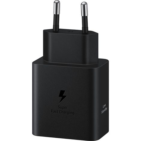 Chargeur USB-C, 45 W, adaptateur secteur ultra-rapide, adaptateur USB-C vers USB, sans fil, noir (1/5)