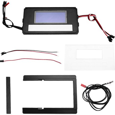 Interrupteur tactile K3014AF à LED avec affichage de l'heure et de la température intégré au miroir pour meuble de salle de bain/buffet (1/5)