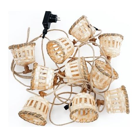 NEW GARDEN AURORA GUIRLANDA CÂBLE JUTE LUMAUR800XXOCNW (1/7)