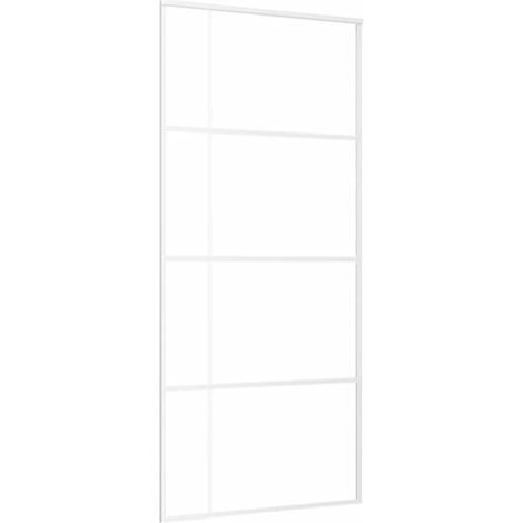 Maison Exclusive - Schiebetür ESG-Glas und Aluminium 90x205 cm We