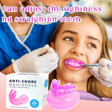 Dispositif Anti-ronflement réglable, protège-dents avec étui de rangement pour le grincement des dents (1/5)