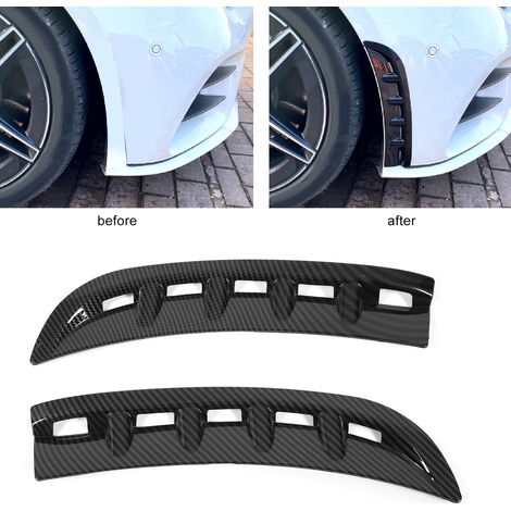 Seitliche Lufteinlässe für die Frontstoßstange (ein Paar, links und rechts) für Mercedes-Benz CLS-Klasse C257 AMG-Line 2018–2021 (281), Carbonfaser-Optik (1/5)