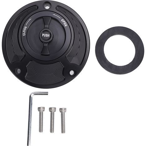 Ortviai Bouchon d'essence moto en alliage d'aluminium étanche – Compatible Yamaha R1, R6, FZ6, FZ1, MT-07, XSR700, etc.