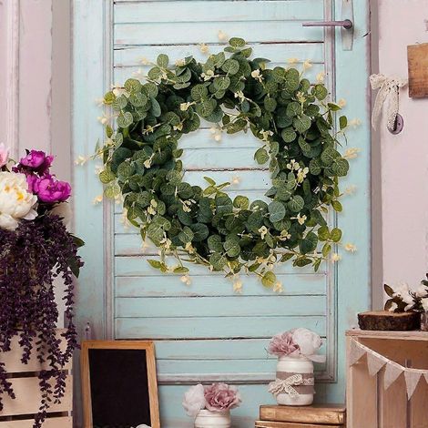 Couronne de printemps pour porte d'entrée, jardin, ferme (1/4)