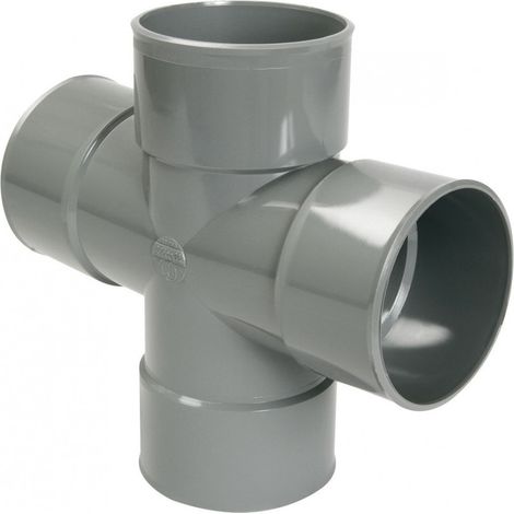 Culotte à 87°30 Pvc Double Parallèle Ff 100mm  Urt188 - Nicoll