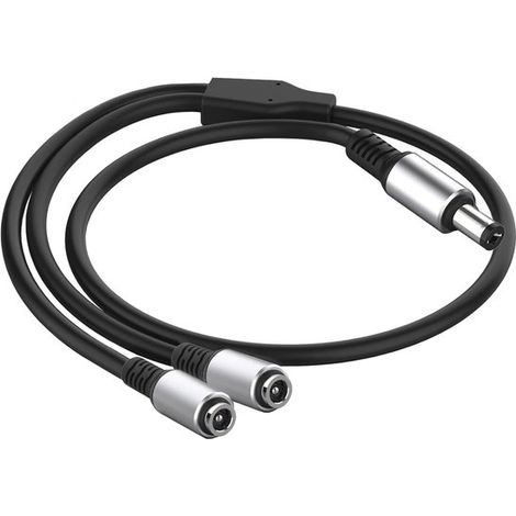 Cavo di distribuzione di alimentazione da 5,5x2,1 mm a 5,5x2,1 mm, da femmina a maschio, adatto per sistemi CCTV, telecamere di sicurezza, monitor, ricamo a LED, ecc. (1/5)