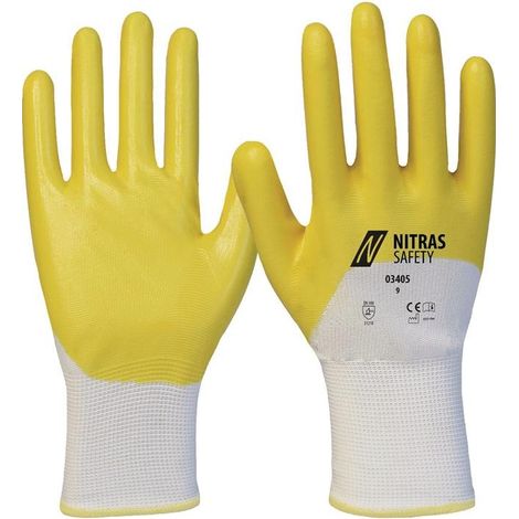 NITRAS Gants 03405 taille 11 blanc/jaune 12 paires ( 8000636648 ) (1/4)