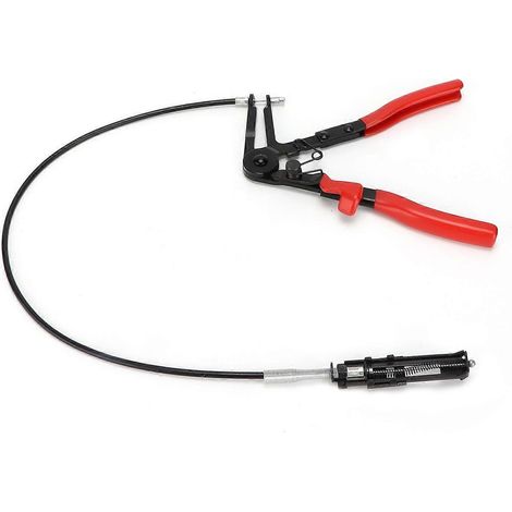 Flexible Drahtschlauchschellenzange, Stahl, rostfrei, rot/schwarz, Kfz-Reparaturwerkzeug