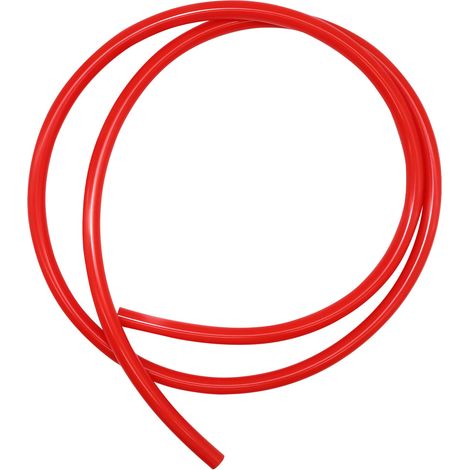 Tuyau d'aspirateur en silicone 8 mm ID 14 mm OD 3 mm d'épaisseur de paroi 1,5 mètres (4,9 pi), Tuyau en silicone pour aspirateur pour moteur (Rouge) (1/5)