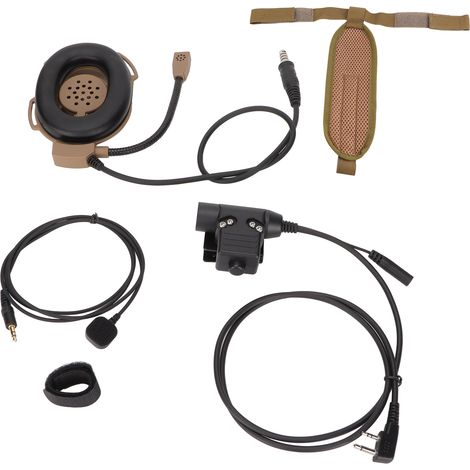 Casque militaire avec micro doigt U94 PTT pour moto, compatible Icom V8 V80 V82 (1/5)