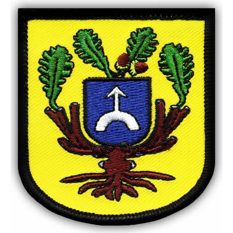 Parche con el escudo de armas de la ciudad de Dopiewo (pequeño) - Reverso magnético - Parche/Insignia/Emblema bordado