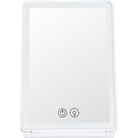 Miroir de maquillage LED grossissant x3, lumineux, compact, rechargeable et portable pour les voyages (1/5)