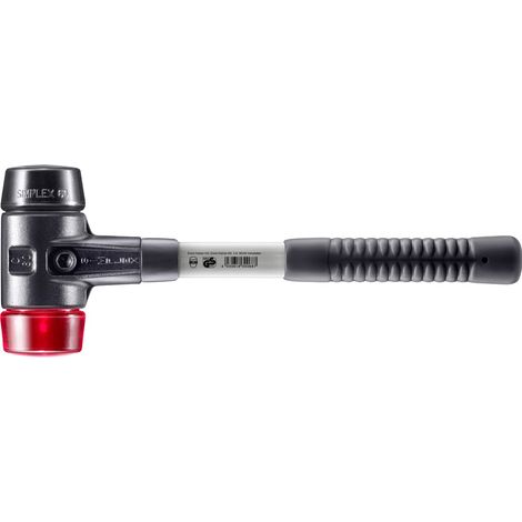 HALDER SIMPLEX Hammer Gefüllter Gummi / Kunststoff mit verstärktem Tempergussgehäuse und Glasfaserstiel - D=60 mm - 3726.060 (1/5)