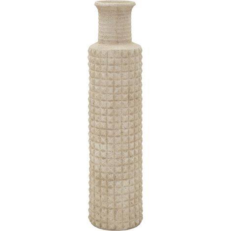 Vaso da Esterno Sand 97cm - Vaso Alto e Robusto in Resina con Finitura Pietra Naturale