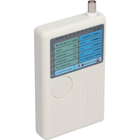 Testeur Multifonction pour Câbles RJ45, RJ11, BNC et USB - 4 en 1