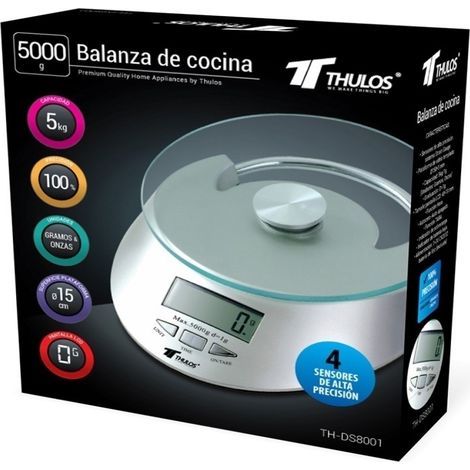Balanza de Cocina Digital TH-DS8001 Capacidad de 5kg  Oferta exclusiva
