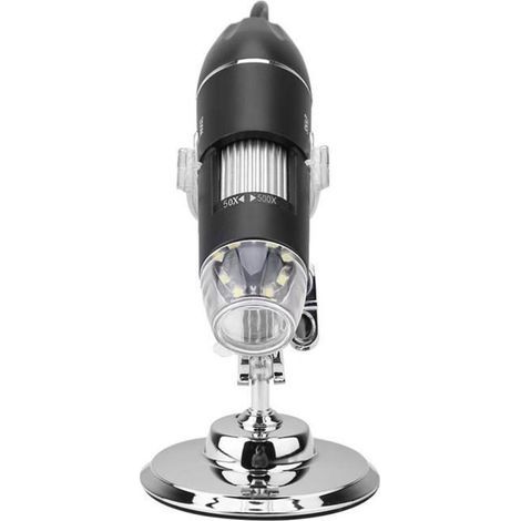 Loupe d\'ordinateur, microscope, avec lumière LED 2MP avec support pour contrôle PCB industriel Détection de cote de bijoux (1/4)