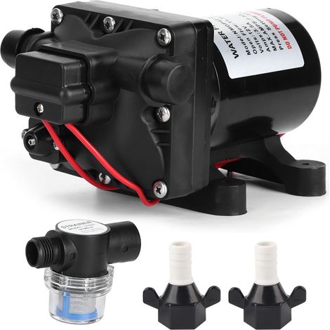 Pompe à membrane série 42 12V CC 3.0GPM 55PSI auto-amorçante avec dérivation interne pour voiture camping-car bateau marin (1/5)