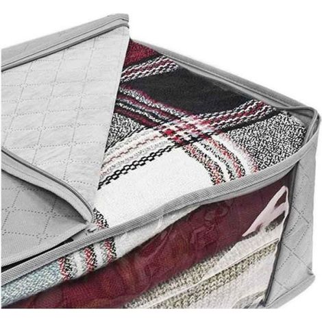 Sacs de Rangement sous Le Lit - - 75L - Grande Capacité - Gris (1/4)