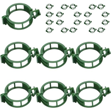 Packung mit 100 stabilen und wiederverwendbaren Halteclips – Sichere Befestigung für Tomaten, Gartenpflanzen, Weinreben, Trauben, Stängel, Balkonpflanzen, Beeren, Gemüse, Zweige und Blätter (1/3)