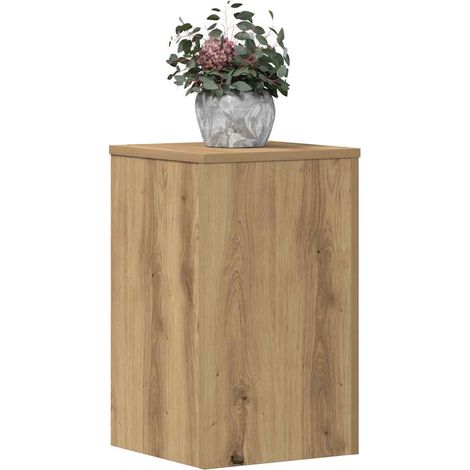 Plant Stand 2 pcs Oak 30 x 30 x 50 cm Engineered Wood vidaXL