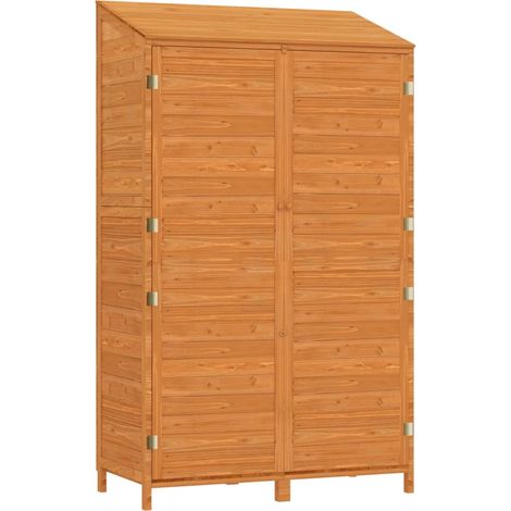 Maison Exclusive - Capanno da Giardino Marrone 102x52x174,5cm Legno Massello Abete