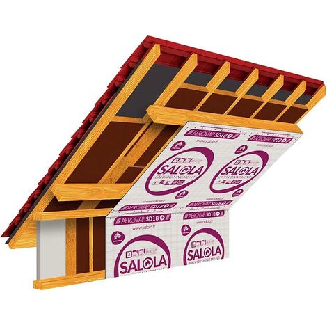 Écran pare-vapeur 3 couches 115 g/m² – Longueur 50 m – Largeur 1,5 m – Résistance à l’eau W1 – Transmission vapeur Sd > 20 m – Salola