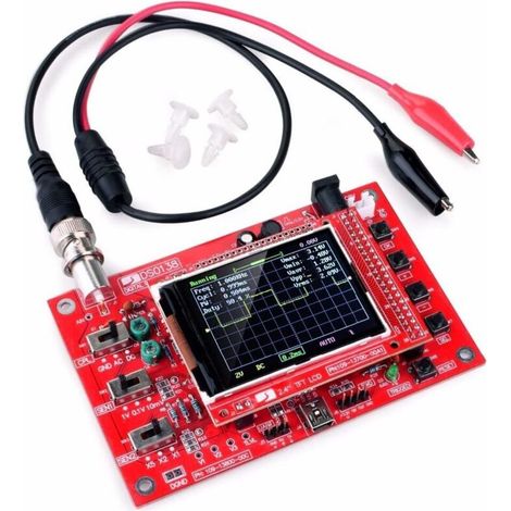 Kit pédagogique de montage sur carte PCB pour oscilloscope numérique 0-200 kHz 2,4" (accessoires DSO138) (1/4)