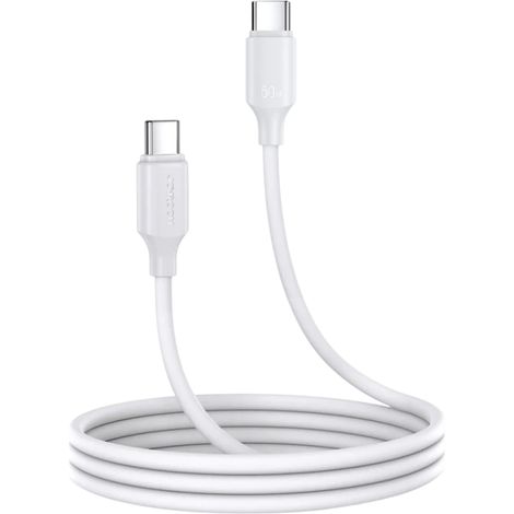 Câble USB-C blanc de 1 m, 480 Mb/s et 60 W