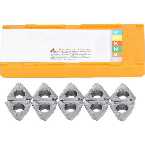 10 plaquettes carbure revêtues, couteau CNC tour, outil de fraisage métal, porte-outil pour machine. (1/5)