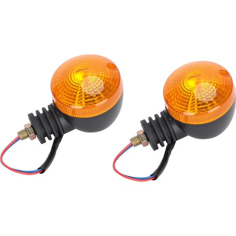 Runde LED-Blinker für Elektrofahrzeuge, vorne und hinten, mit 12-V-Glühbirne (2 Stück) (1/5)