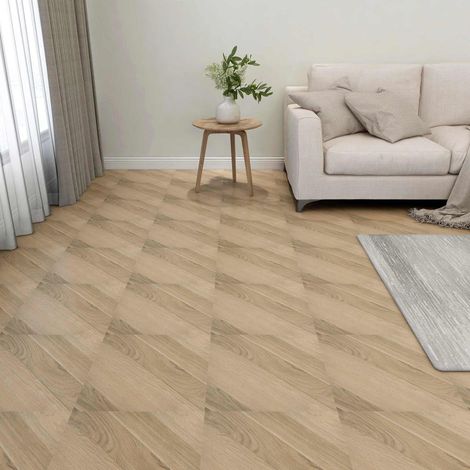 vidaXL Tavole per Pavimenti 55 pcs Marrone 5,11 m² PVC