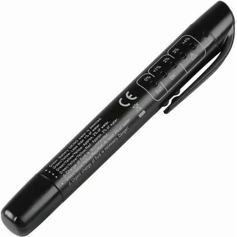 Stylo testeur de liquide de frein avec indicateur d'humidité LED facile à lire et 5 voyants LED pour voiture et camion (1/4)