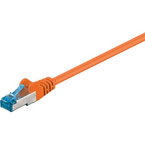 Goobay 94146 cable de red Naranja 0,25 m Cat6a S/FTP (S-STP)